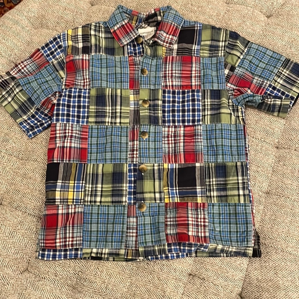 Flapdoodles madras shirt size 6
